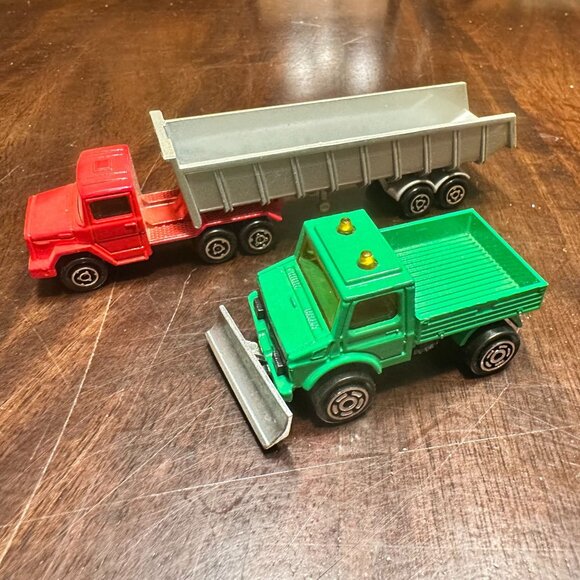Other - Two Vintage Majorette Die Cast Trucks  France